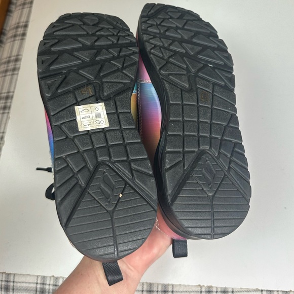 Skechers Street UNO Opalescent Colorful Ombré Overlay Upper MemoryFoam Sneaker 8 - Picture 15 of 16
